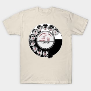 Retro British Rotary Dial Phone T-Shirt